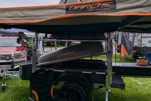 Darche awnings on stockman pod trailer