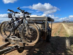 Stockman All-Roada Pod Trailer with Thule Bike Rack