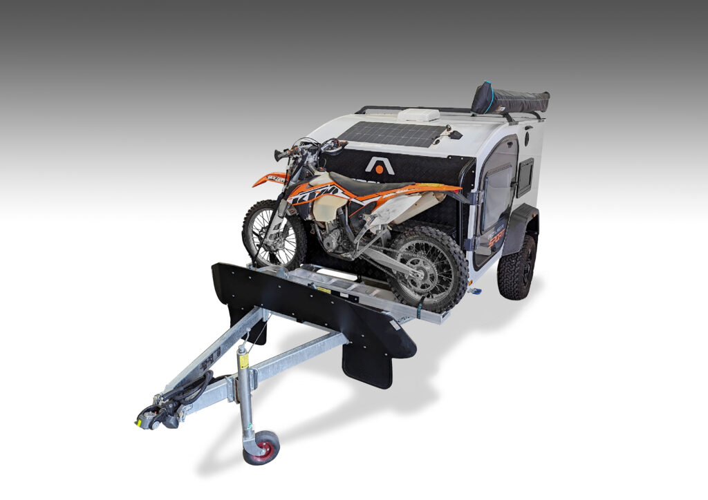 Stockman Rover Sport Pod Camper Trailer with Motorcycle Carrier