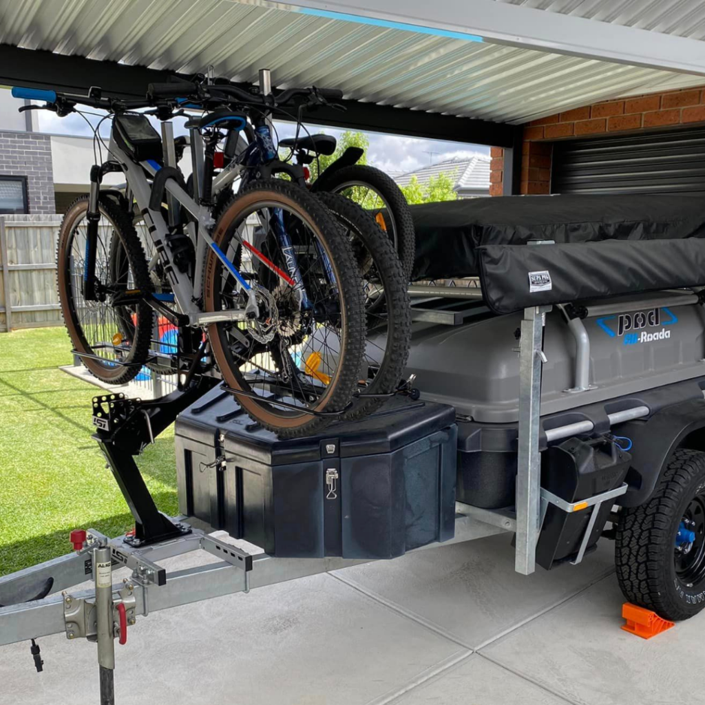 Stockman Pod Trailer with ISI Bike Rack Carrier