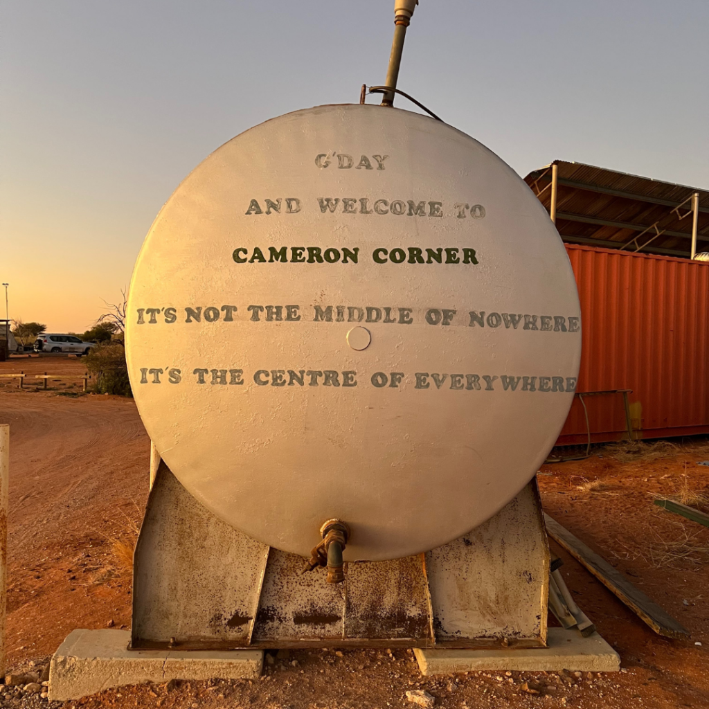 Cameron Corner in Queensland.
