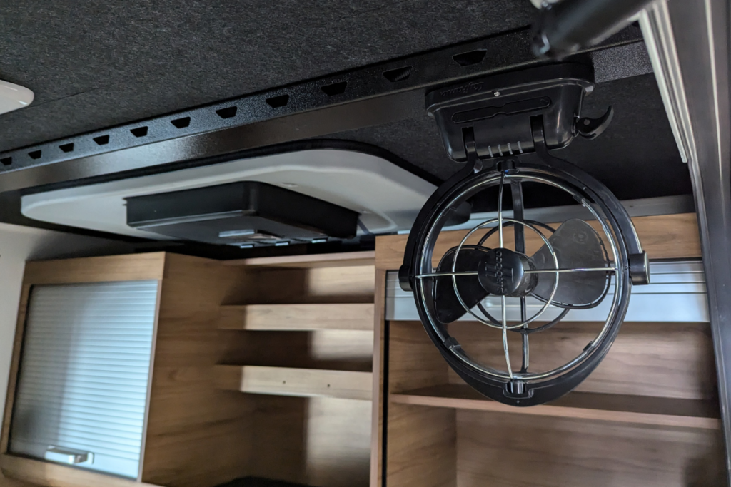 Sirocco Fans inside Stockman Rover Pod Camper