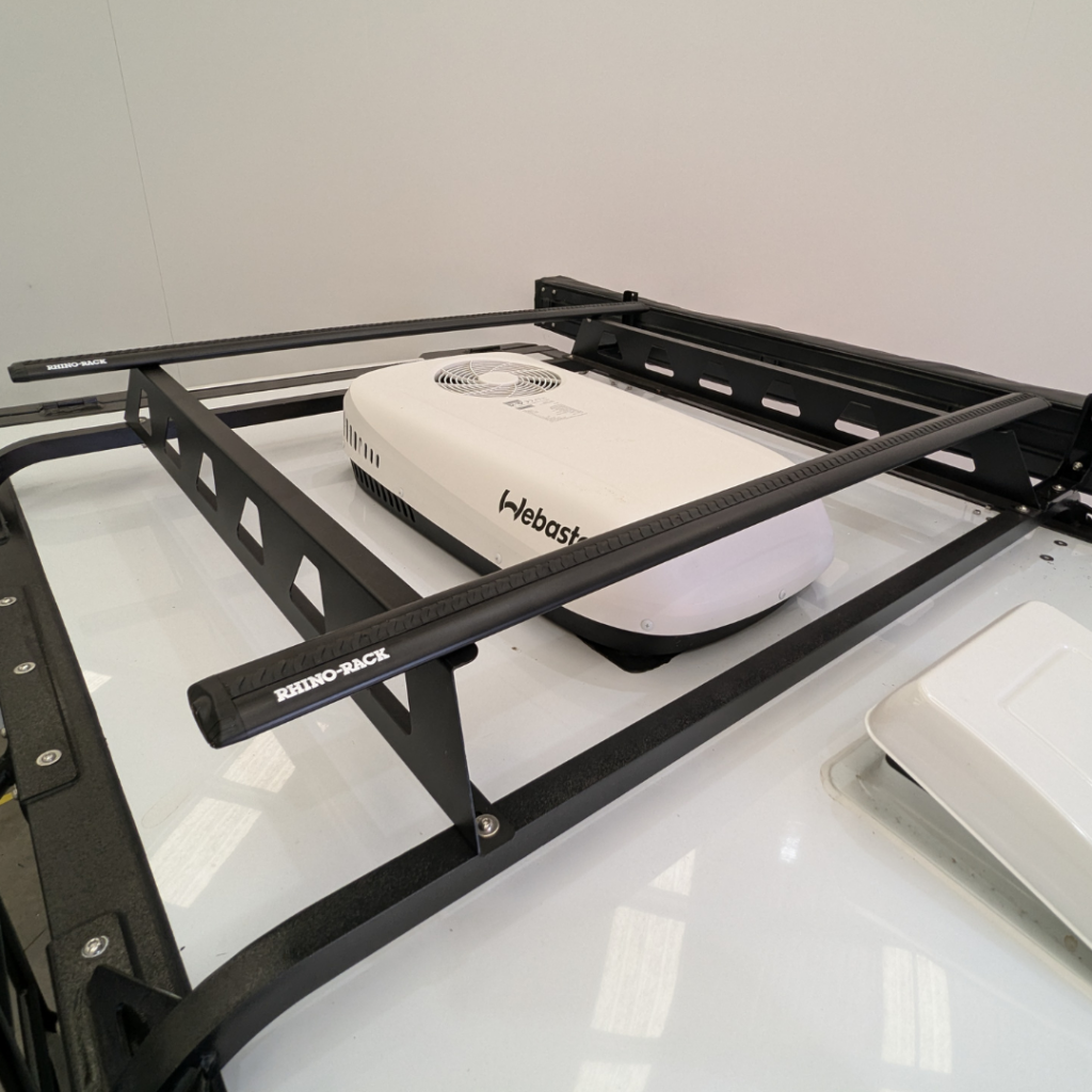 Optional Rhino Racks if full roof rack width is required