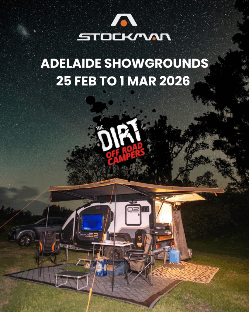 Stockman Products with the Dirt Off Road Campers at SA Caravan Show - Feb 2026